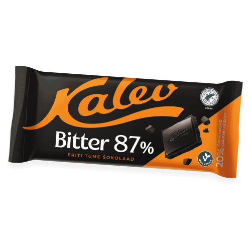 Kalev Bitter 87% Zartbitterschokolade | 100 g Kalev Bitter 87% Zartbitterschokolade (Bitter 87% eriti tume sokolaad) aus Tallinn in Estland.