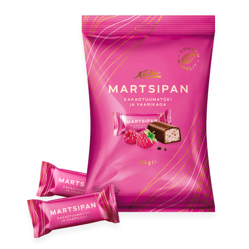 Kalev Himbeere Marzipan Bonbons mit Kakao | 174 g Kalev Kakao Himbeere Bonbons 175g