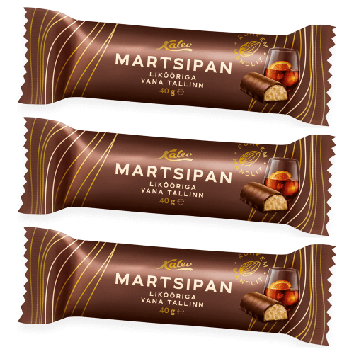 Kalev Marzipanbrot mit Vana Tallinn Set | 120 g Kalev Vana Tallinn Marzipanbrot Set