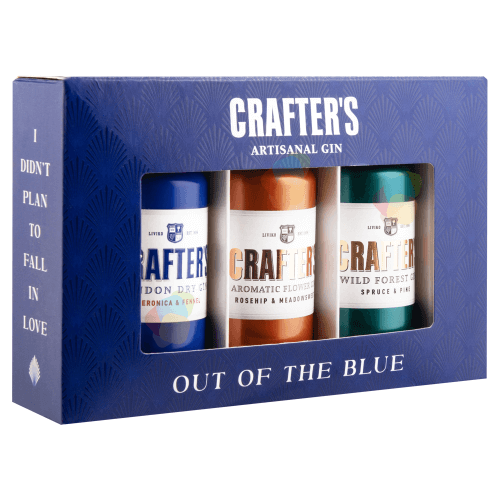 Liviko Crafter’s Gin Out Of The Blue Miniaturen Set | 0,12 l Liviko Crafter?s Gin Out Of The Blue Miniaturen Set aus Estland.