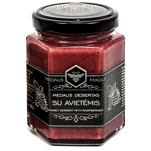 Medaus Magija Honig mit Himbeeren | 250 g Medaus Magija, Honig
