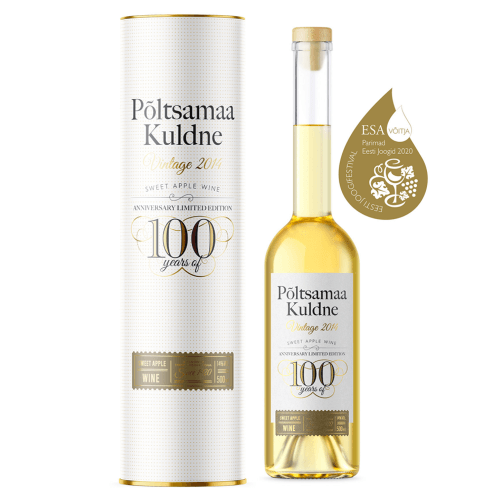Põltsamaa Kuldne 2014 Apfelwein Geschenkbox | 0,5 l Põltsamaa Kuldne 2014 Apfelwein Geschenkbox aus Estland.