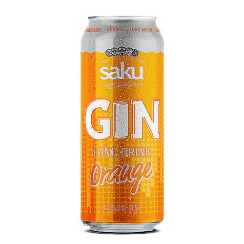 Saku Gin Longdrink Orange | 0,5 l Saku Gin Longdrink Orange